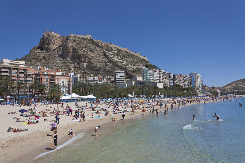 Alicante Postiguet stranden