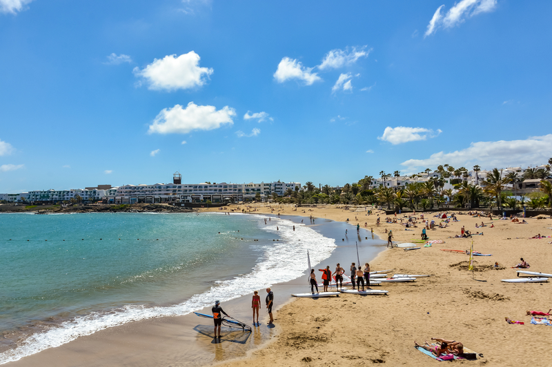 Costa Teguise sin Playa de las Cucharas strand