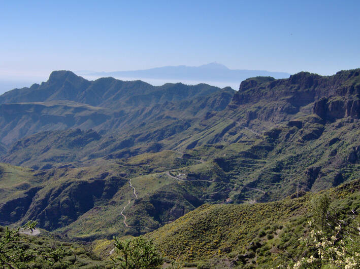 Bildet er tatt i Tejeda kommune, ikke langt unna landsbyen Tejeda på Gran Canaria